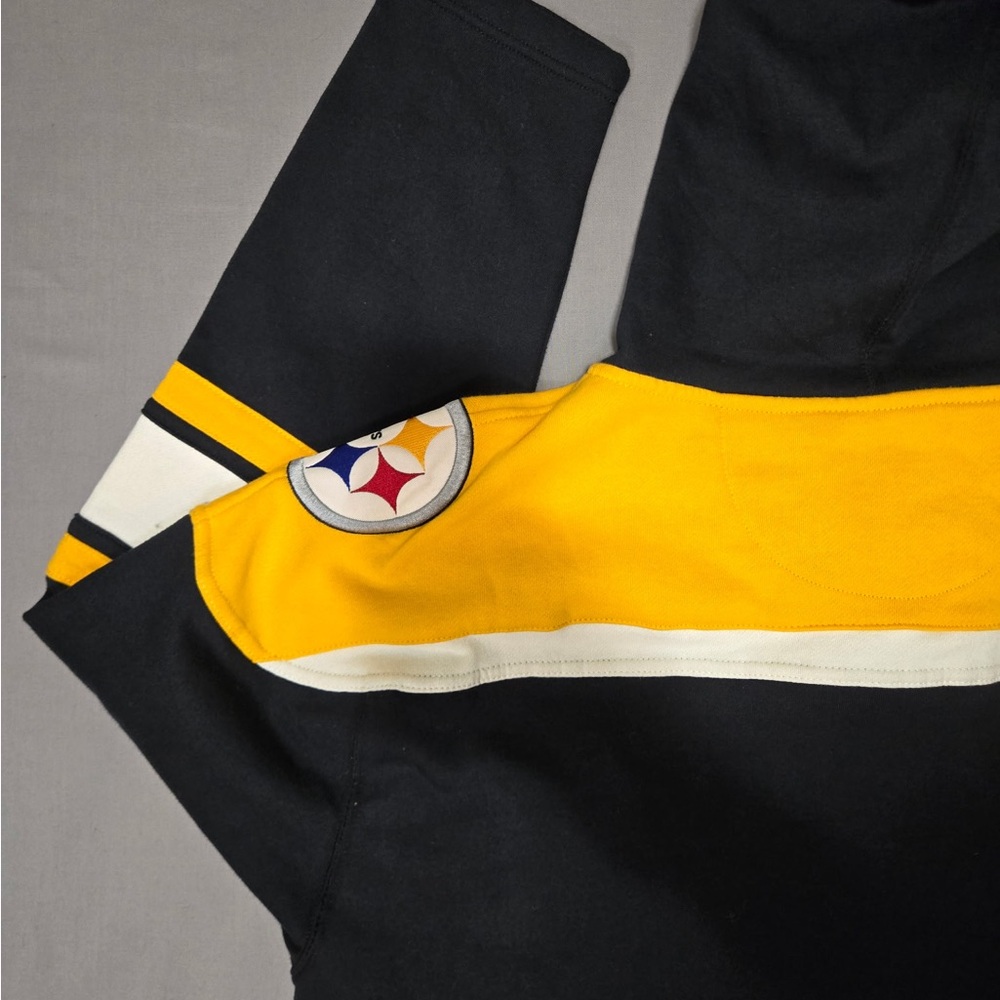 NFL Men's Black and Yellow Pittsburgh Steelers Hoodie - Picture 11 of 13